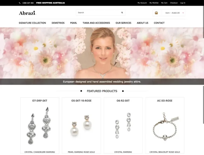 Abrazi — original website design