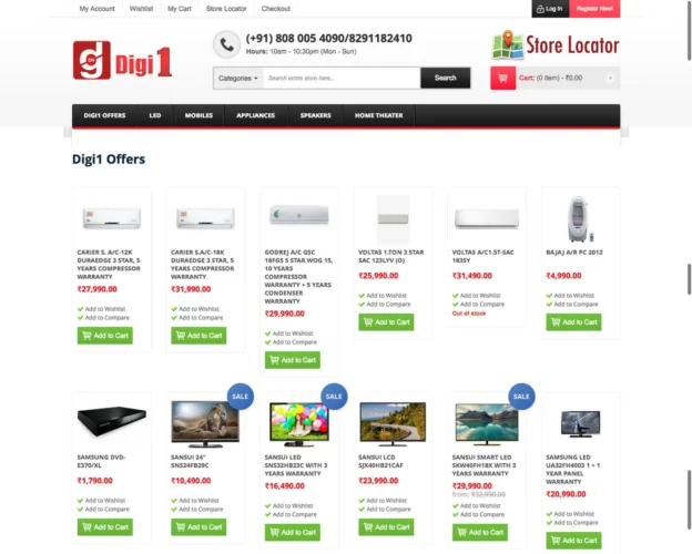 Digi1 Snehanjali — original website design
