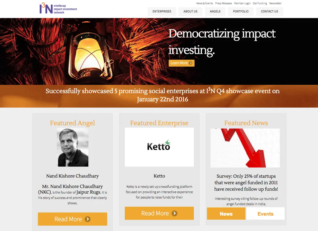 I3N — original website design