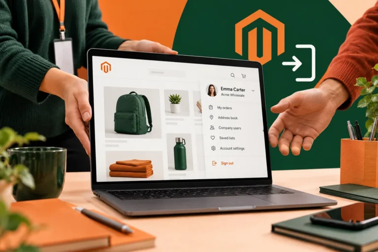A headless Magento account should make sign-in state unmistakable