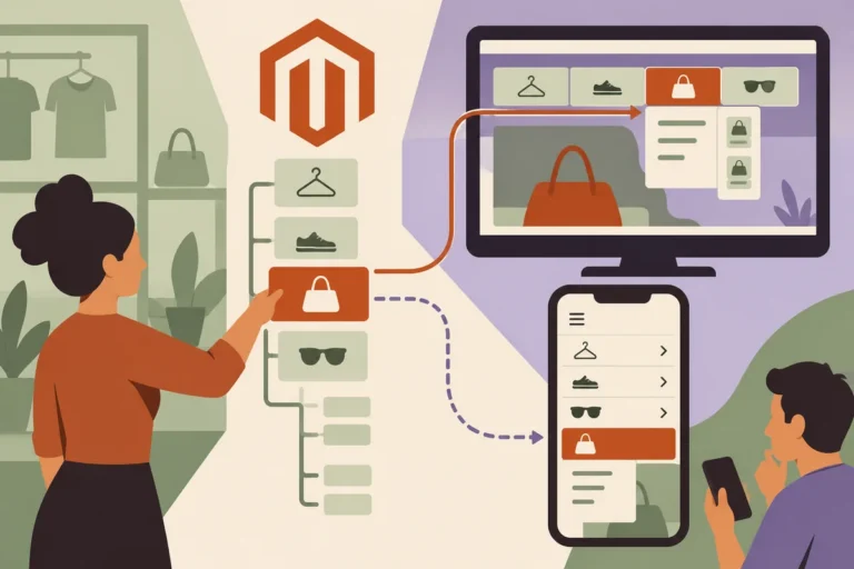 A headless Magento menu should follow the catalogue your team can maintain