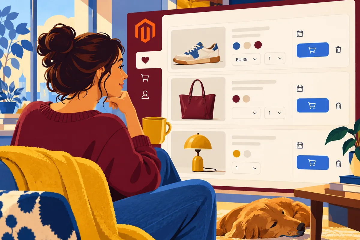 A Magento wish list can be a useful shortlist instead of a forgotten heart icon