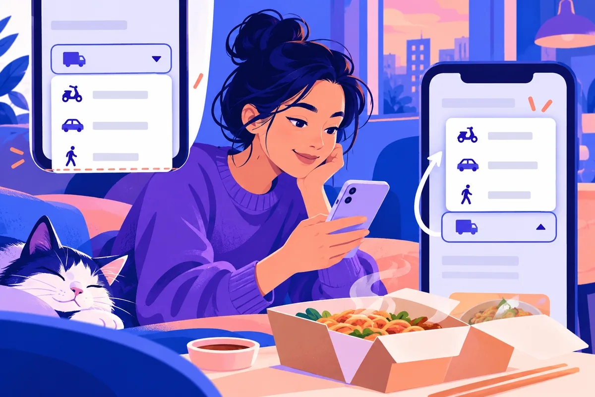 A small menu should keep the customer in the conversation