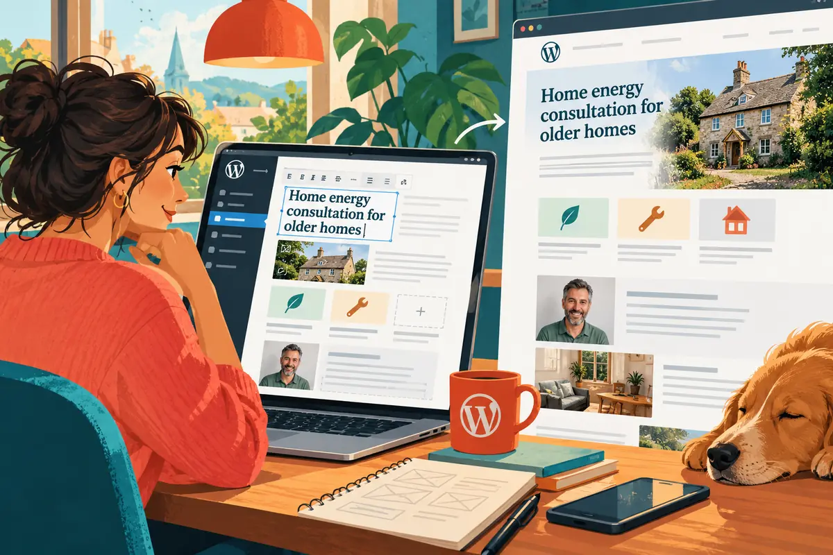 A WordPress preview is more persuasive when people can edit it