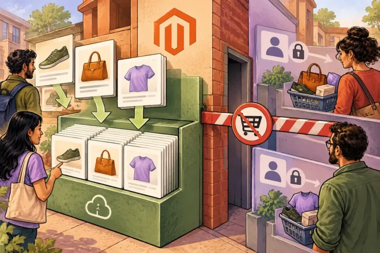 Headless Magento baskets: public caching stops at the customer boundary