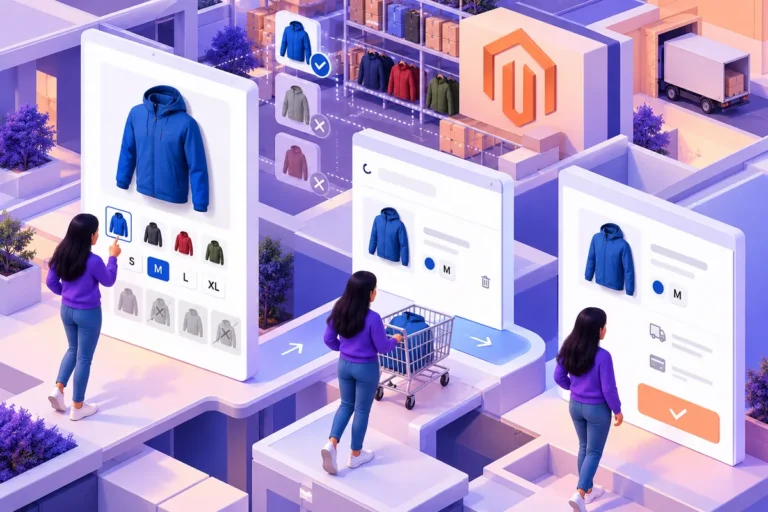 Headless Magento product options should make the exact item unmistakable