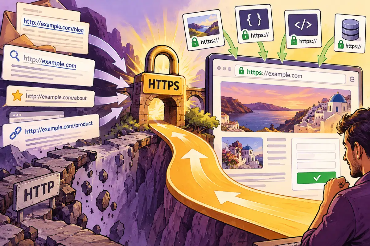 Your website needs HTTPS all the way through