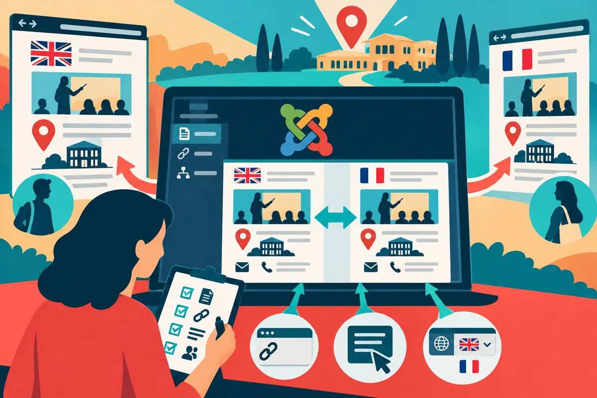 A multilingual Joomla site needs a publishing check in every language