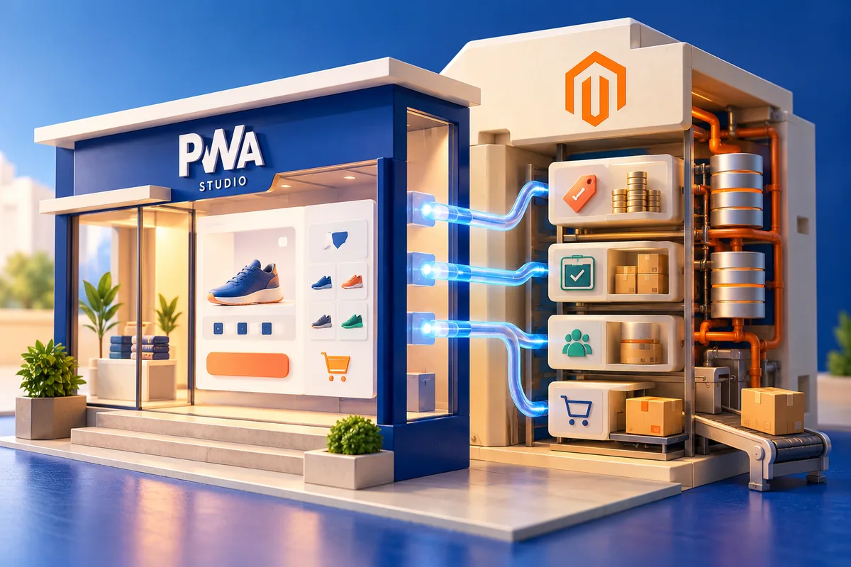 Magento PWA Studio: a new storefront still needs the same honest stock answer