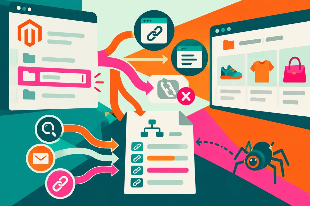 When a Magento category changes, check the links it leaves behind
