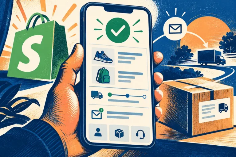 Give Shopify’s confirmation page a useful next step
