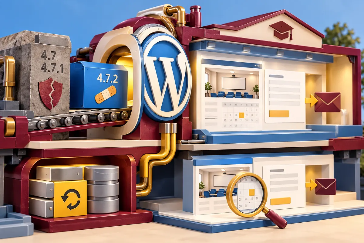Who checks that a WordPress security update actually arrived?