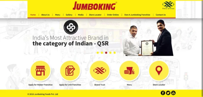 Jumbo King — original website design