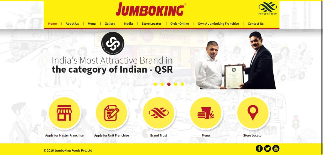 Jumbo King — original website design